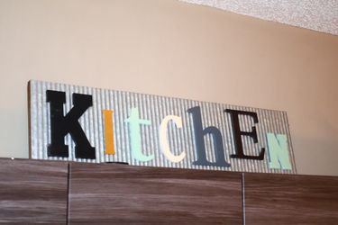 Kitchen wooden sign