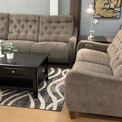 Power Reclining Sofa And Loveseat