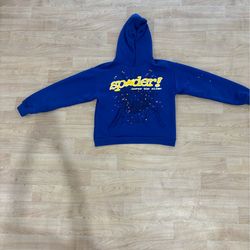 Blue spider hoodie
