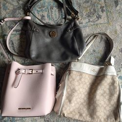 REDUCED TO $100 FOR ALL 3 Purses, Handbags, Coach, Michael Kors, Tommy Hilfiger 