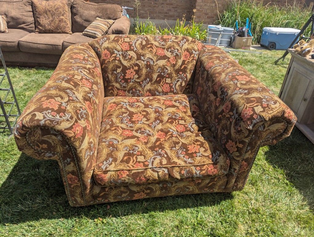 Large Floral Chair