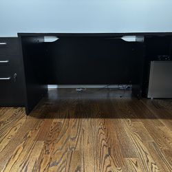 L Shaped Office Desk With Cabinet Dania