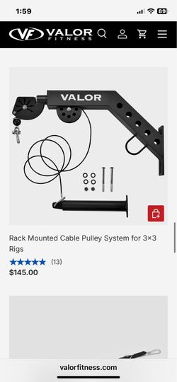 Valor cable pulldown with attachments
