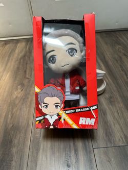 TinyTAN Mic Drop RM plush doll.