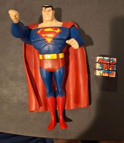 Superman and small Rubix cube