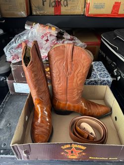 Botas : Cuero De Anguila (eel)