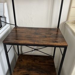 4-Tier Kitchen Rack – Rustic Brown