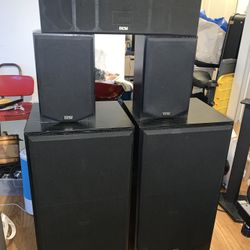 Lot Of 5 DCM KX12 Floorstanding, Center, DCM-KX6 LEFT RIGHT, dcm kx center Speaker Pair