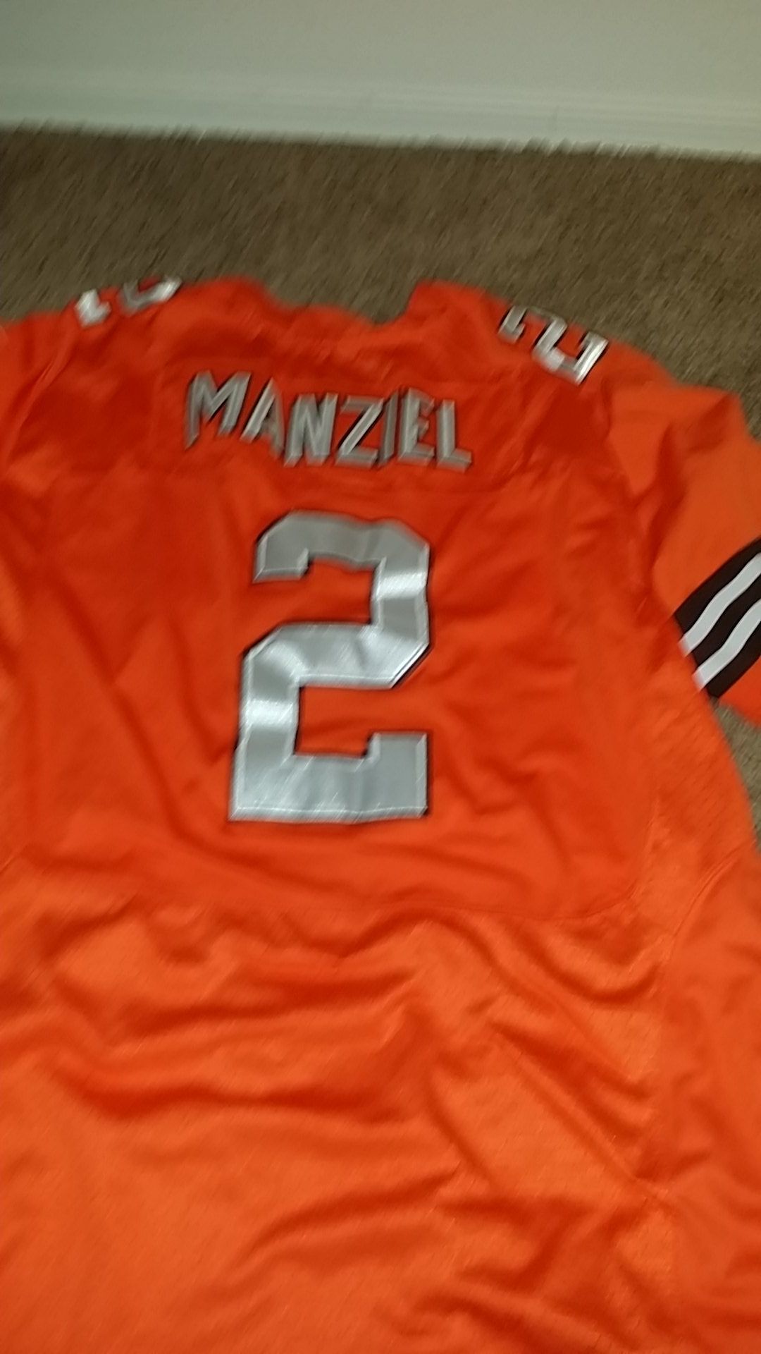 Johnny manzel browns stitched used jersey