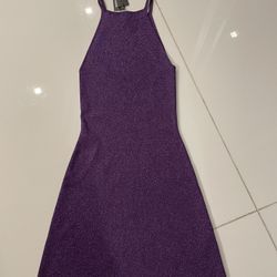 Maje Sparkling Purple Dress