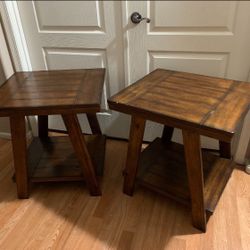 Wood End Tables 