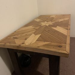 Hand Made Coffee Table , 22 Inches Tall , 26 Deep And 52 Inches Tall . 
