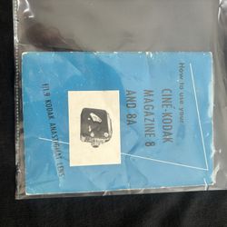 Vintage Kodak No. 2A Folding Autographic Brownie Camera, W/ Owners Manual. 