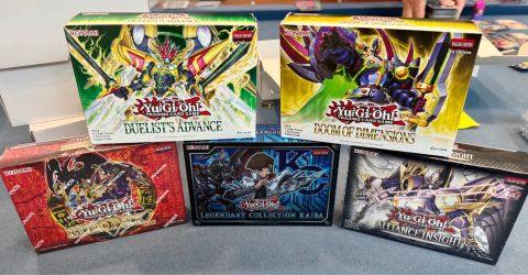 Yu-Gi-Oh lot of five boxes