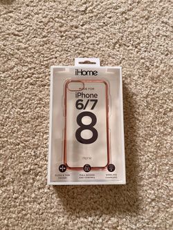 Rose gold iHome Lux Case for iPhone 6/7/8