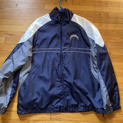 Large Chargers Windbreaker Jacket 