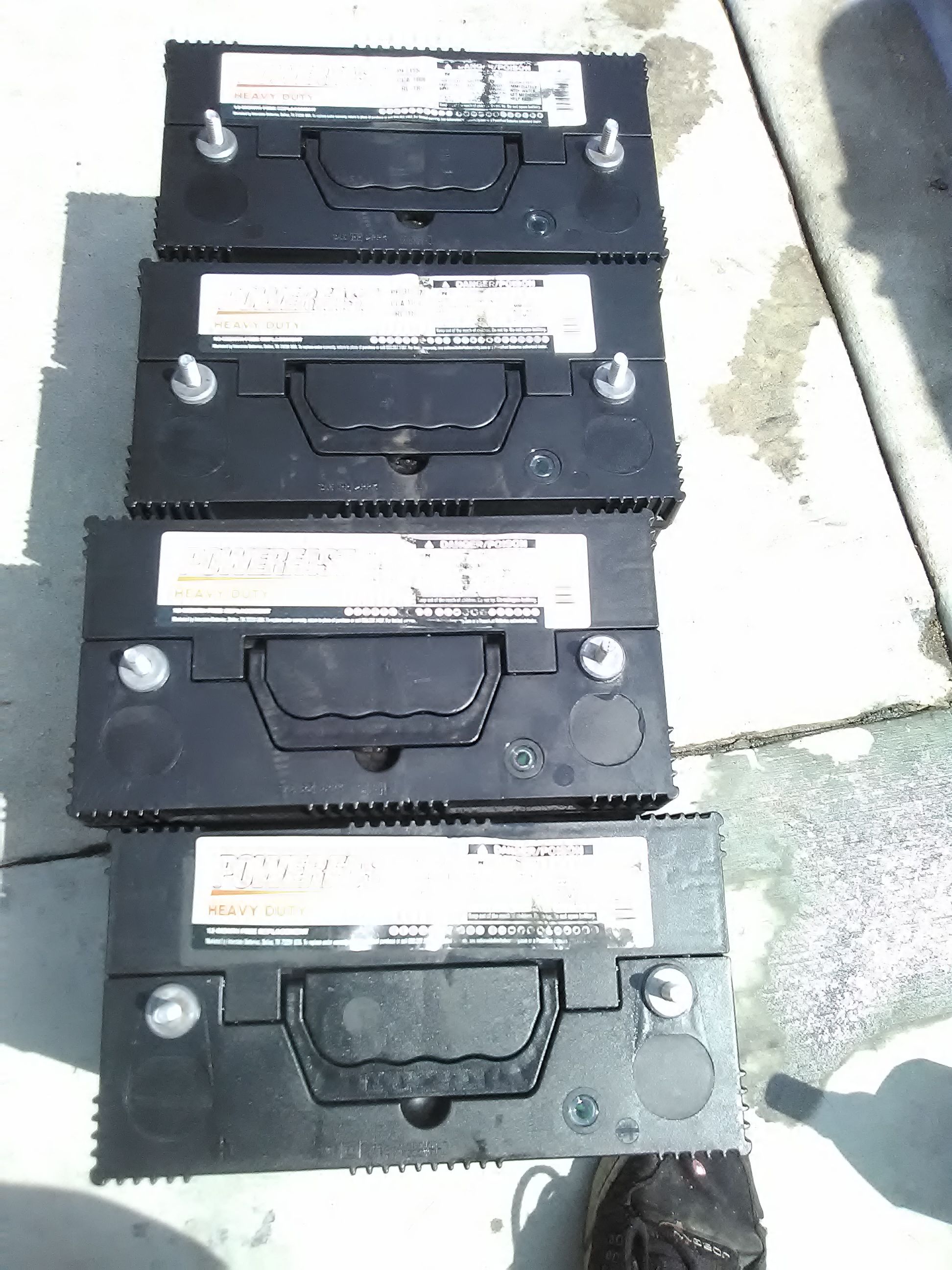 4 powerfast batteries. 1000 CCA