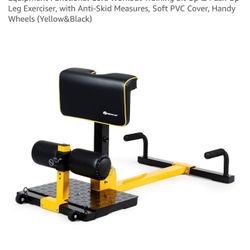 Goplus Deep Squat Machine, 8-in-1 Sissy Squat Fitness Equipment Functional Core Workout Training Sit Up & Push Up Leg Exerciser, with Anti-Skid Measur