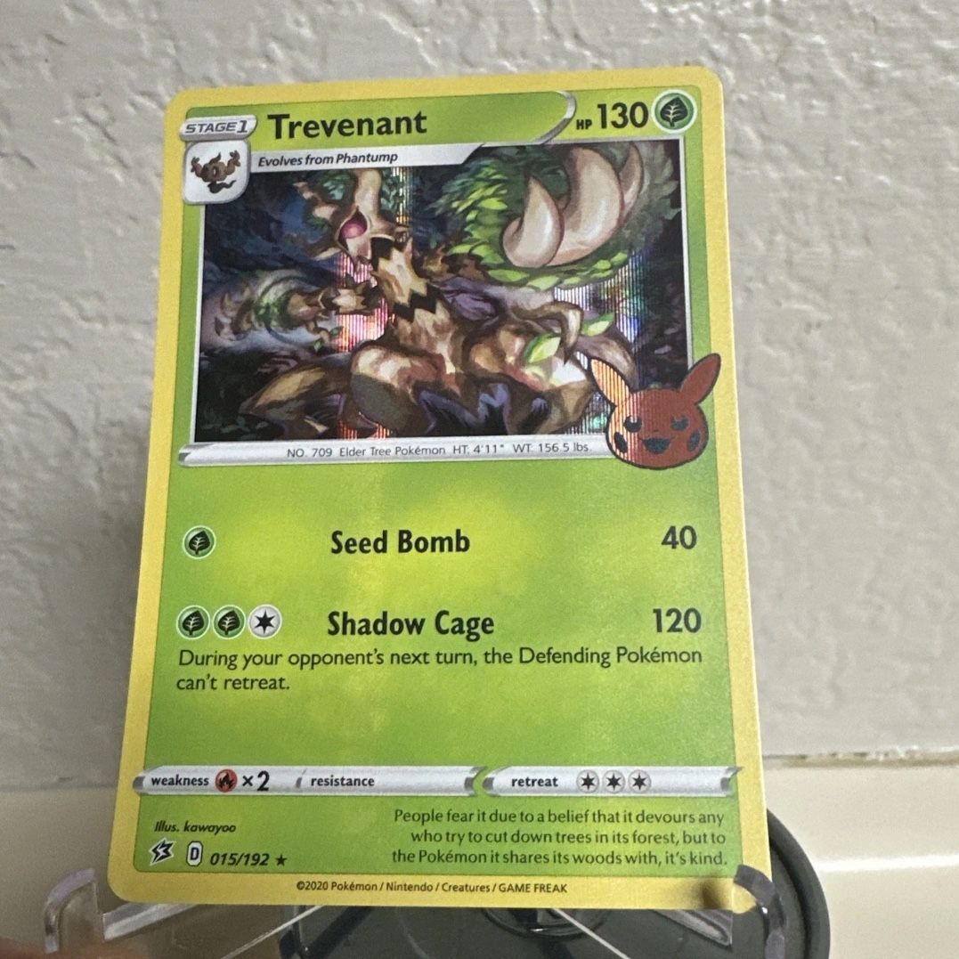 trevenant pokemon card trick or trade TCG - (Stamped) Holographic 015/192 Placeholder Image Provided Pokemon TCG Trevenant Trick Or