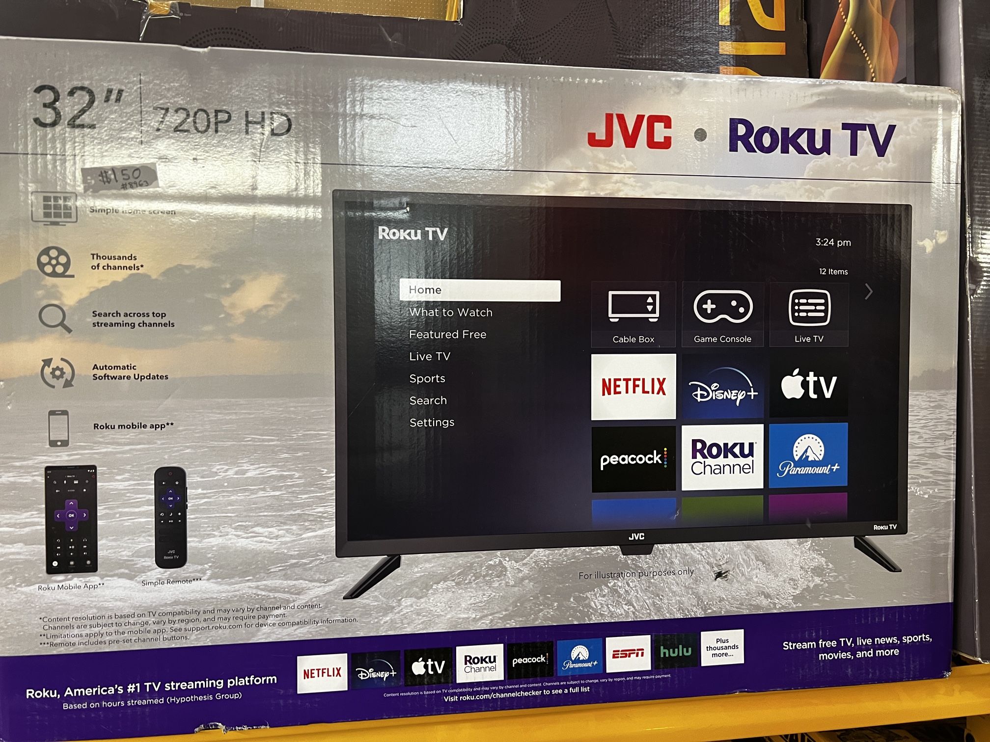 JVC® LT-32MAR205 32-Inch-Class Roku® LED Smart TV