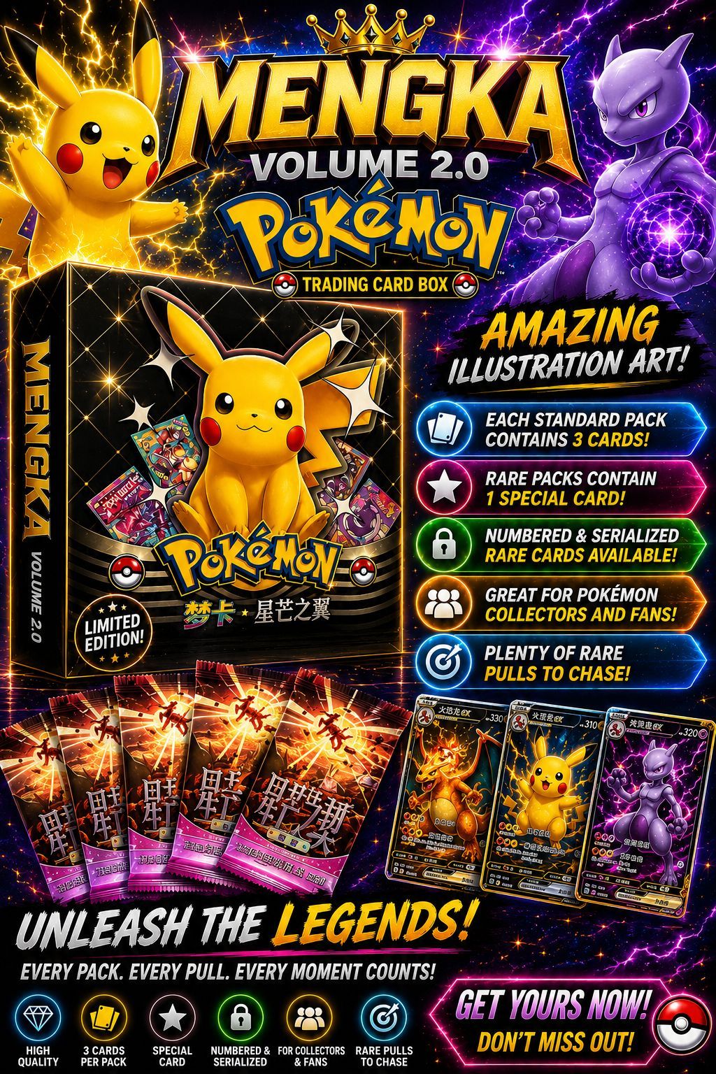 🔥 Pokémon Mengka VOL. 2 Collection Booster Box 🔥