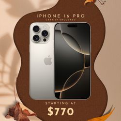 iPhone 16 Pro Carrier Unlocked 