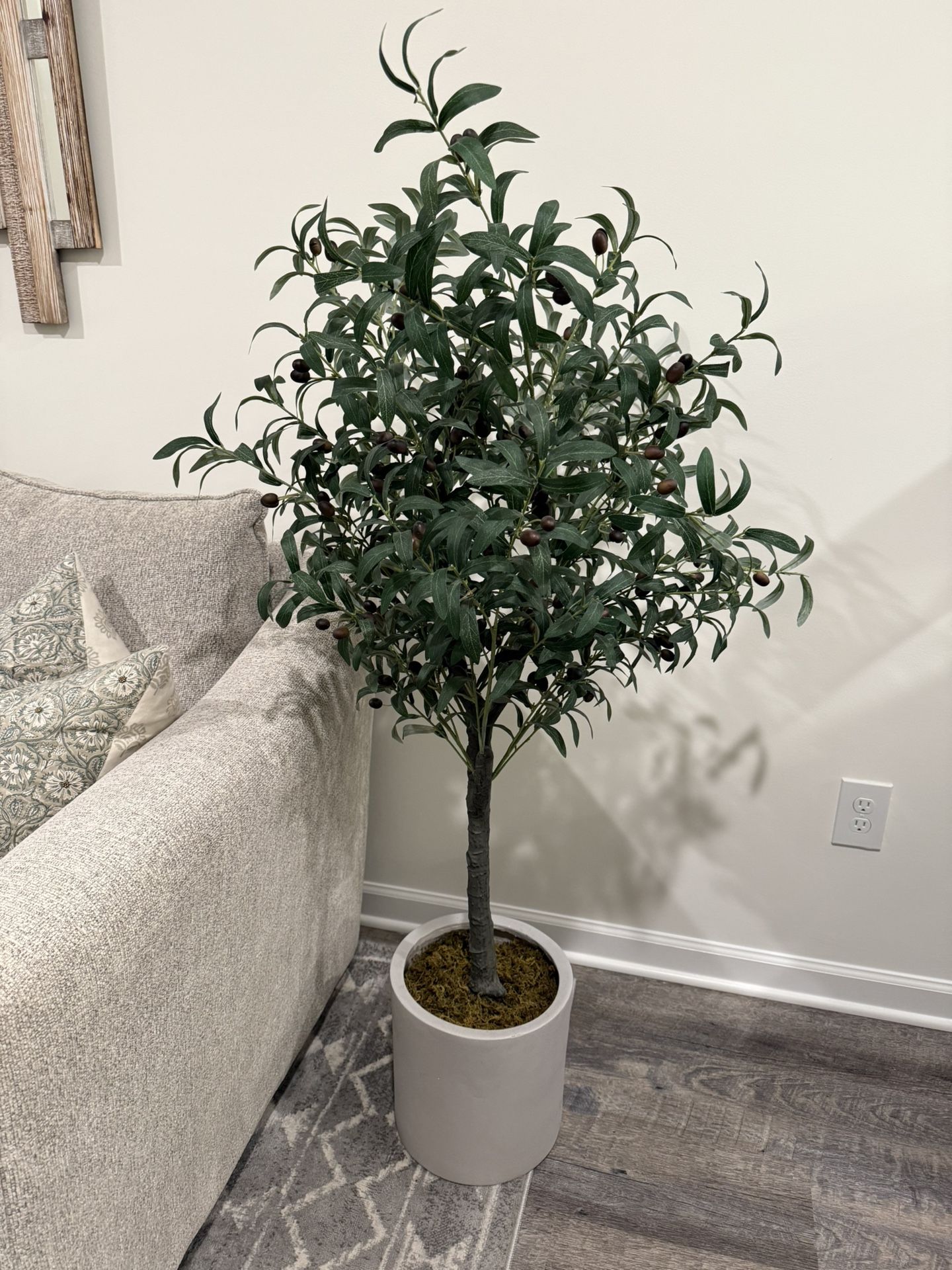 Artificial Olive Tree with Pot (5 Ft Tall)