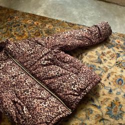 Cheetah Print Women’s Puffer Coat