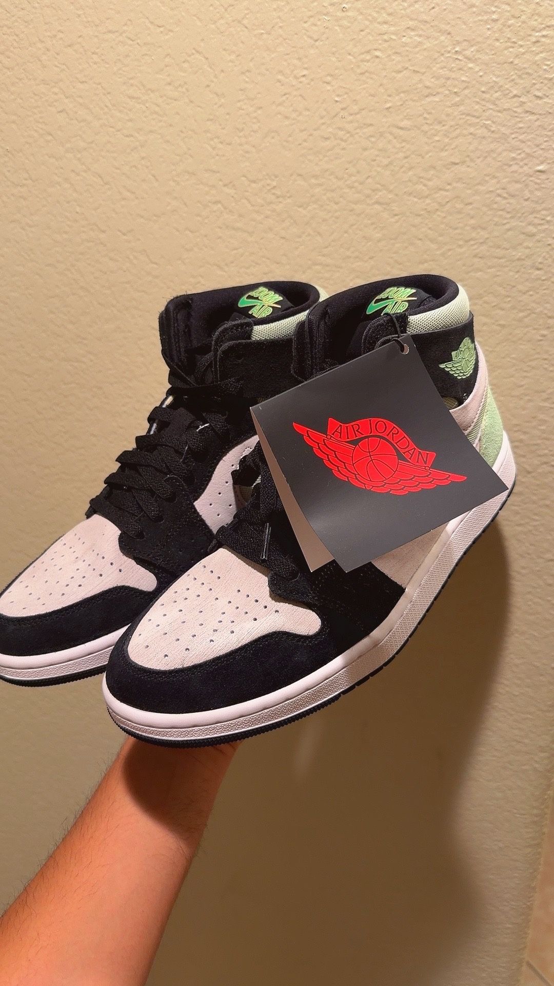 Jordan 1 High Zoom Air CMFT 2 Green. Men’s9.5