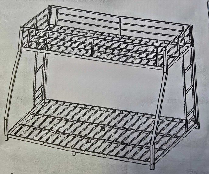 Twin Over Full Size Metal Bunkbeds