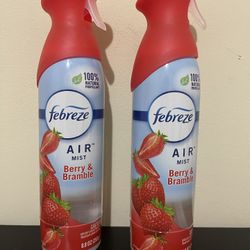 2pack Febreze Air Effects Odor-Eliminating Air Freshener Berry & Bramble, 8.8 oz. Aerosol Can