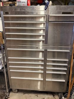Hammerhead Professional Stainless-Steel Rolling Tool Box—Loaded with Automotive Tool