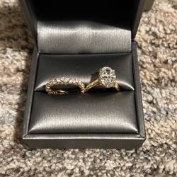 Diamond Engagement Ring And Band