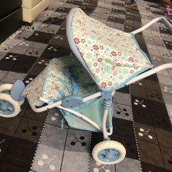 Foldable Twin Doll Stroller For $20