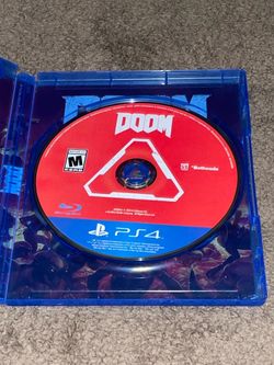 PlayStation video game ps4 ps5 (Red) Doom