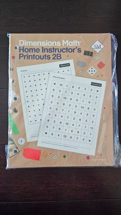 Dimensions Math Home Instructor's Printouts 2B