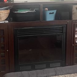 Entertainment Center With Fireplace