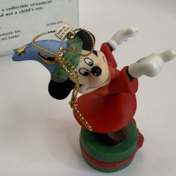 Disney Fantasia Mickey 2003 Grolier Ornament with Box – Collectible
