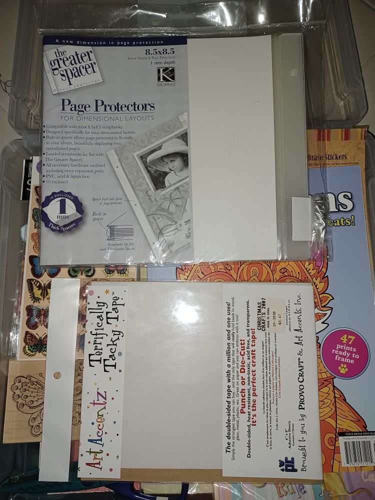 Scrapbooking Stuff In Container