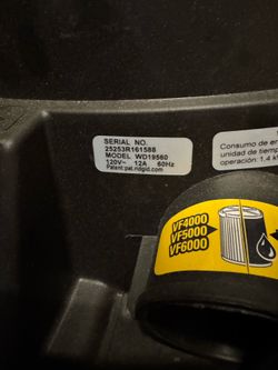 RIDGID model WD1956 industrial strength wet/dry vacuum