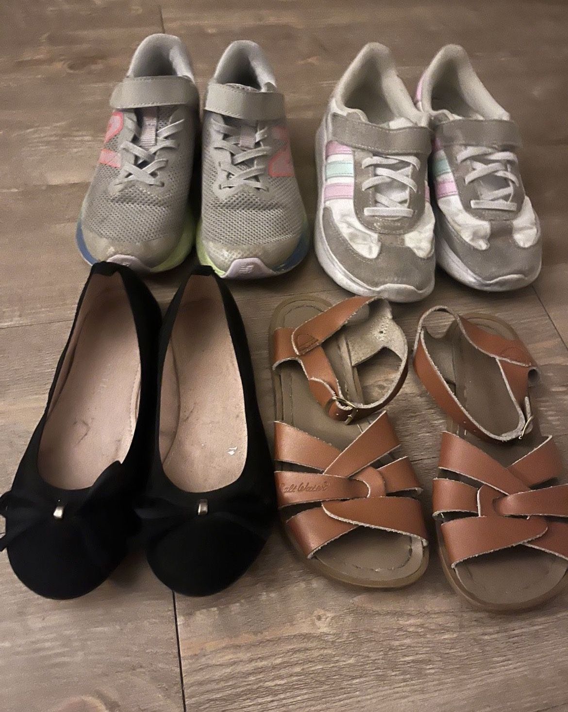 Girl Shoes Bundle Size 2-3 Big Kid, Great Condition, 4 Pairs
