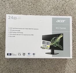Brand New- Acer KC242Y Abi 23.8" Full HD FHD Video Game Monitor Full HD Sealed