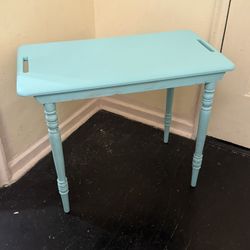 Turquoise End Table 