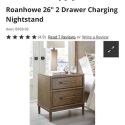 Night stand w charging station