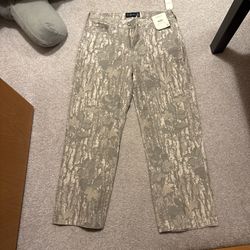 Abercrombie And Fitch White Camo Carpenter Pants