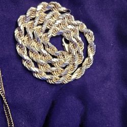 22" Italian Silver 8.5mm .925 Heavy Chain, Diamond cut