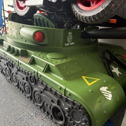 Electric kids ride-on tank