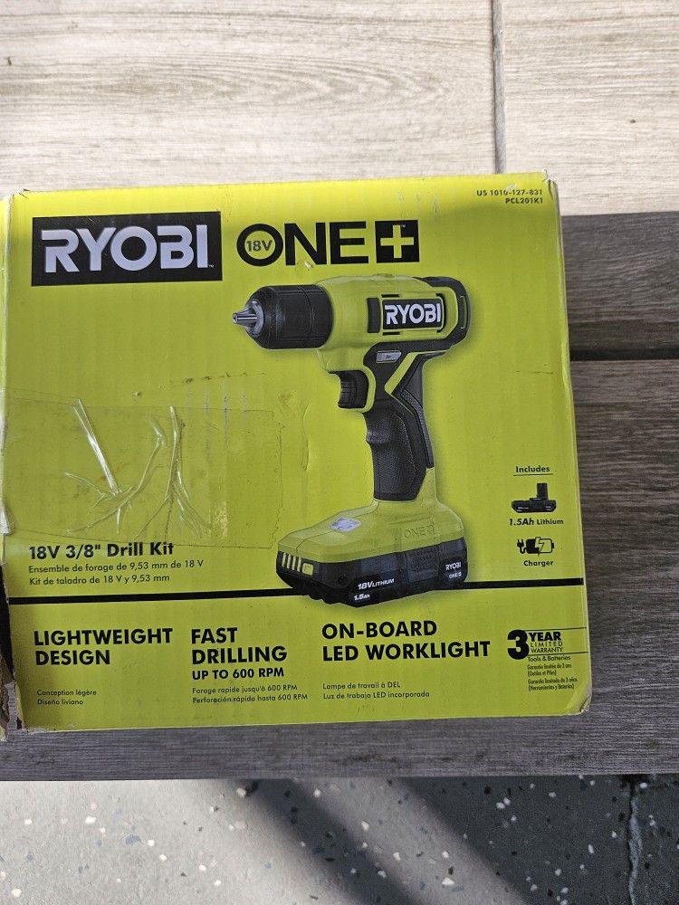 Ryobi 18v Drill Kit