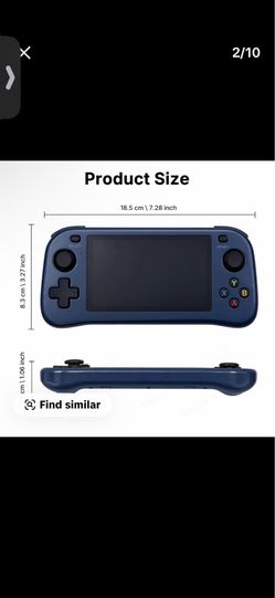 Pro Retro Handheld Video Games Console - 4.5in IPS Screen, Dual Joysticks, Dual Core Processor, 20000+ Built-in Games, E-Book, Music, Video Support, M