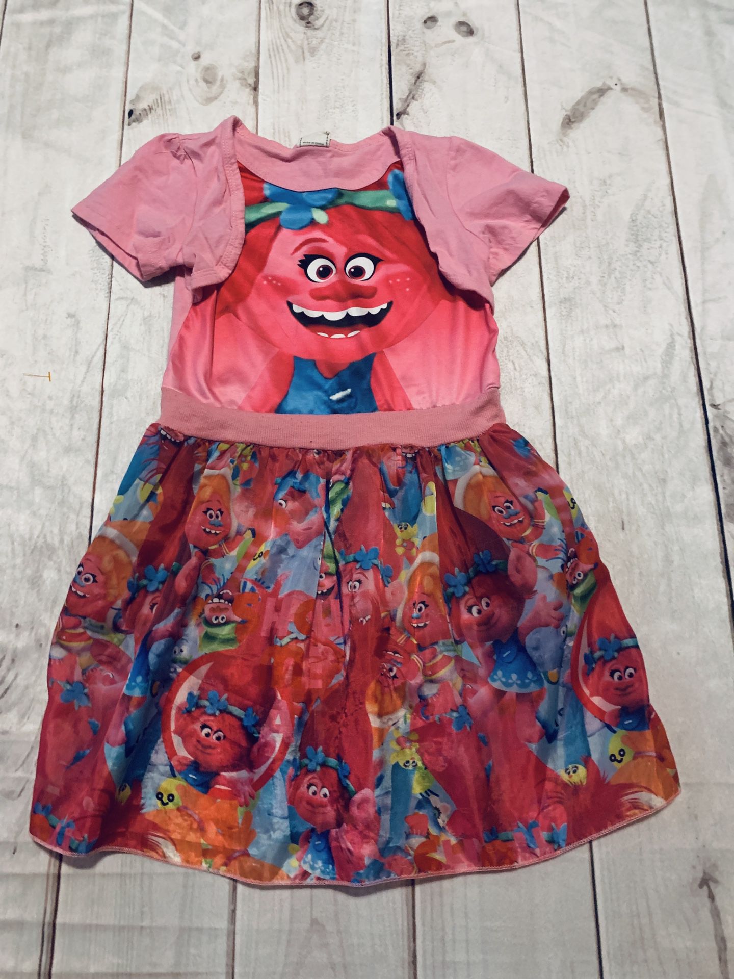 Cute Trolls Dress - Size 6